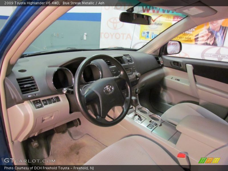 Blue Streak Metallic / Ash 2009 Toyota Highlander V6 4WD