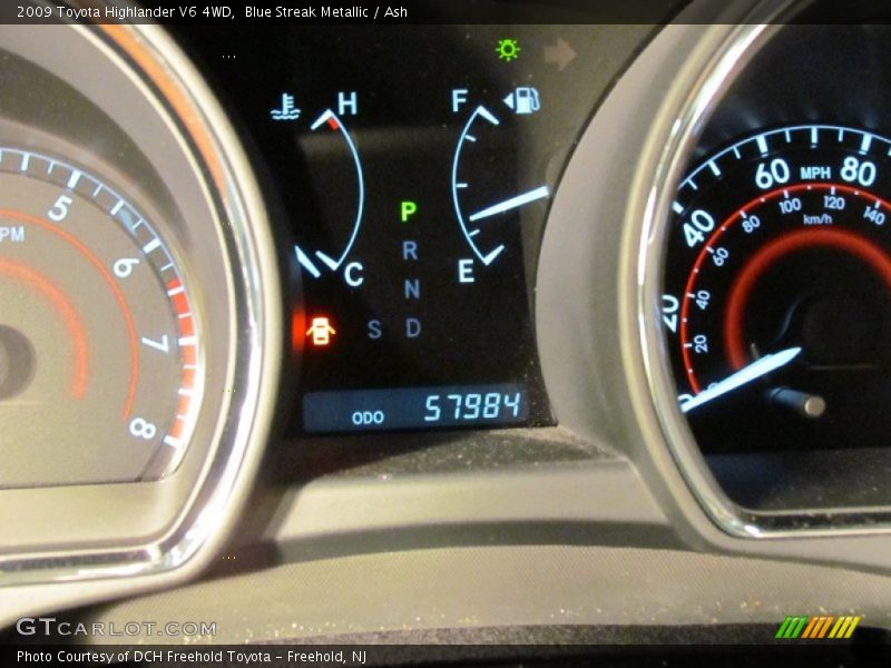 Blue Streak Metallic / Ash 2009 Toyota Highlander V6 4WD