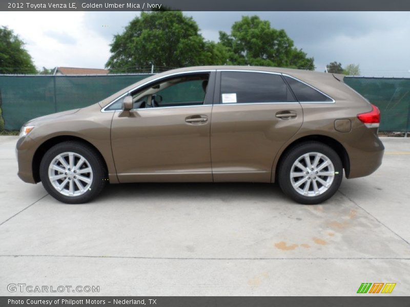 Golden Umber Mica / Ivory 2012 Toyota Venza LE