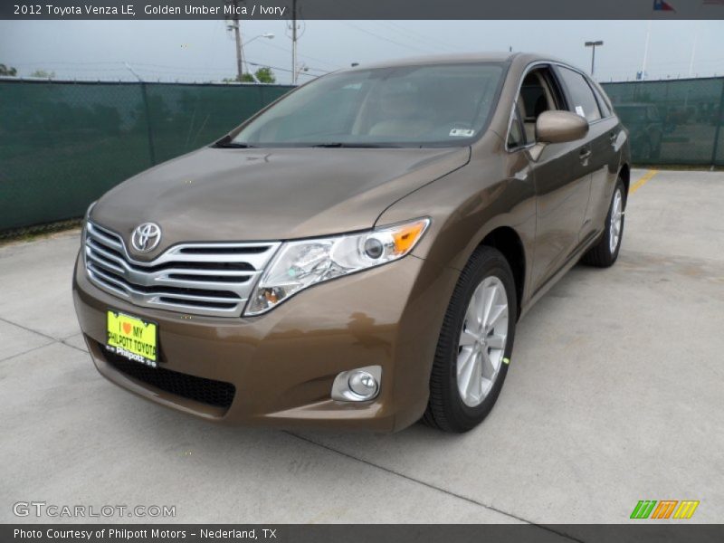Golden Umber Mica / Ivory 2012 Toyota Venza LE