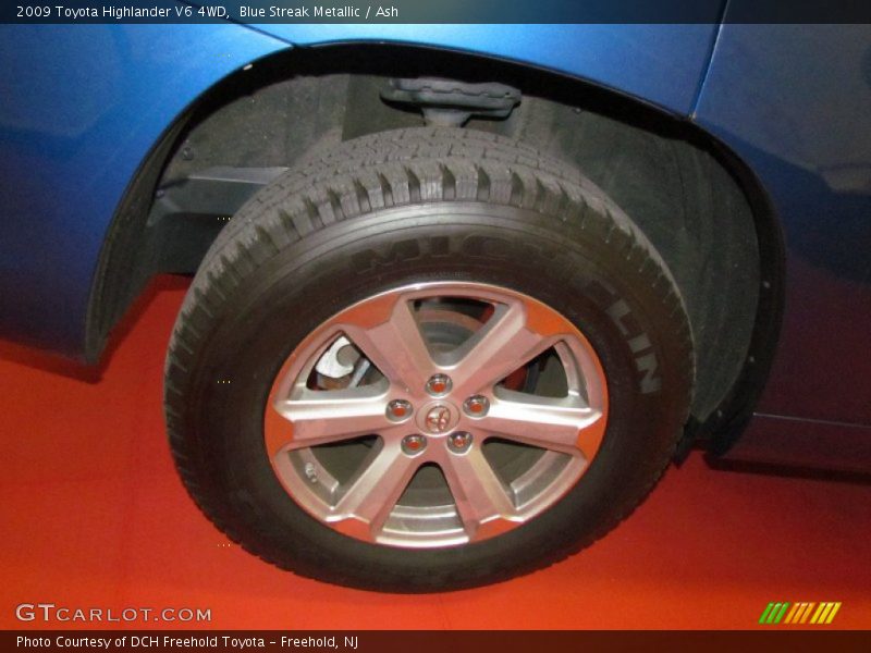 Blue Streak Metallic / Ash 2009 Toyota Highlander V6 4WD