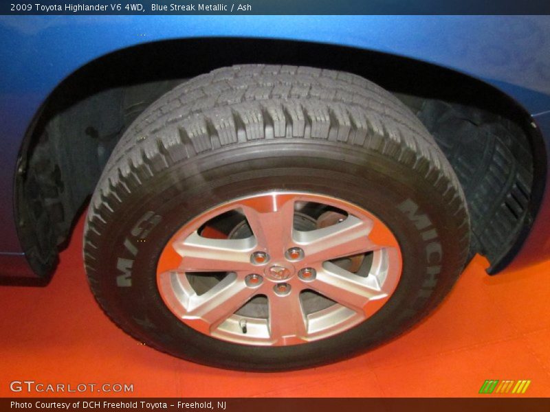 Blue Streak Metallic / Ash 2009 Toyota Highlander V6 4WD