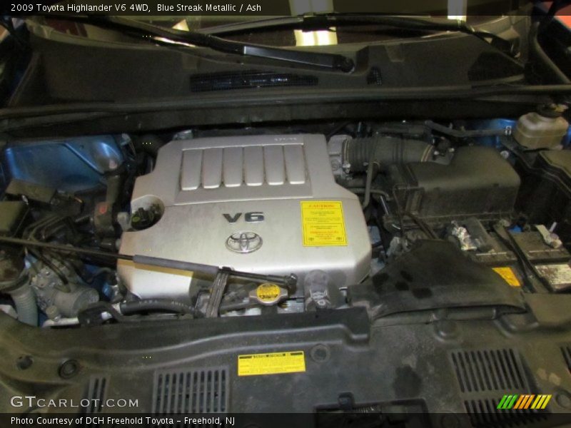 Blue Streak Metallic / Ash 2009 Toyota Highlander V6 4WD