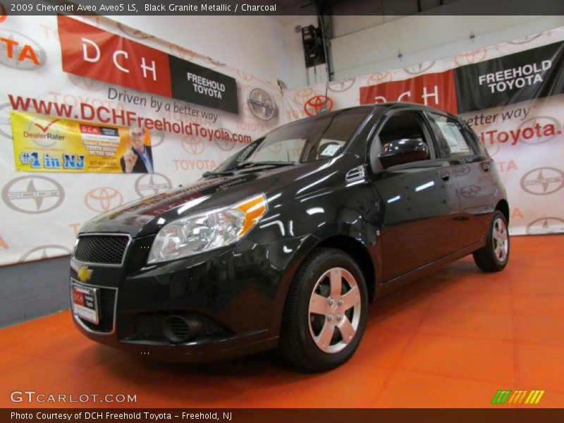 Black Granite Metallic / Charcoal 2009 Chevrolet Aveo Aveo5 LS