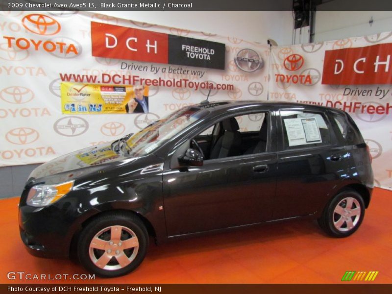 Black Granite Metallic / Charcoal 2009 Chevrolet Aveo Aveo5 LS
