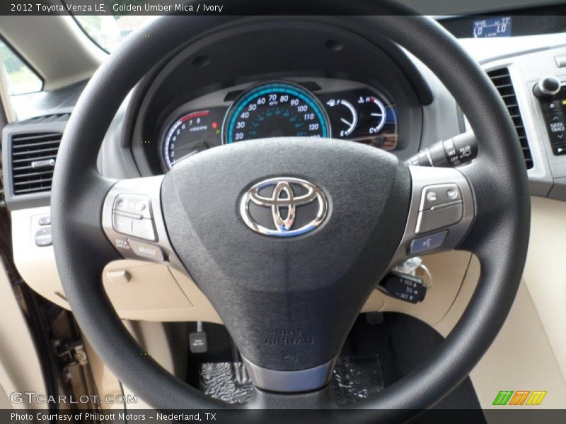 Golden Umber Mica / Ivory 2012 Toyota Venza LE