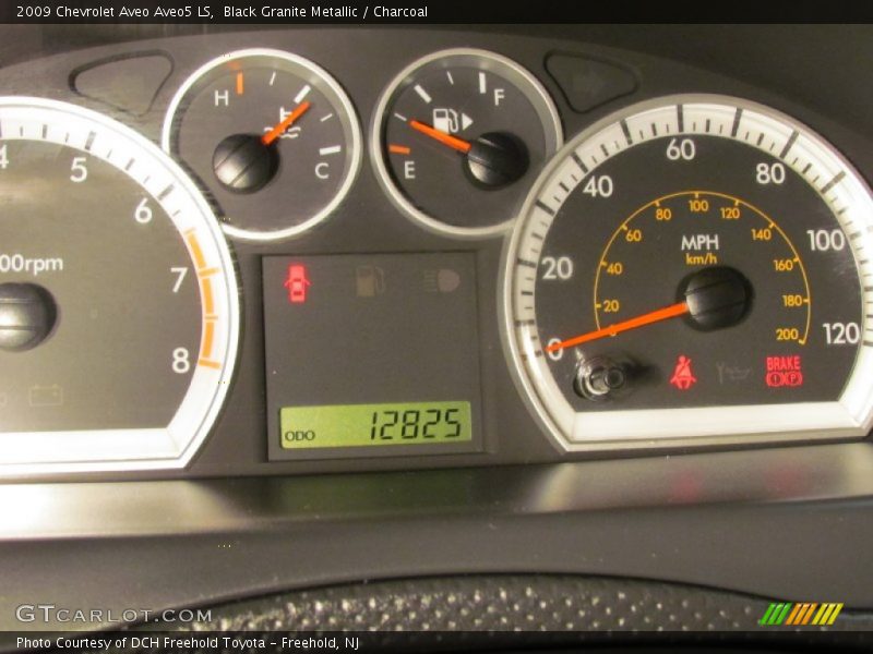 Black Granite Metallic / Charcoal 2009 Chevrolet Aveo Aveo5 LS