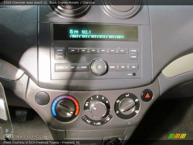 Black Granite Metallic / Charcoal 2009 Chevrolet Aveo Aveo5 LS