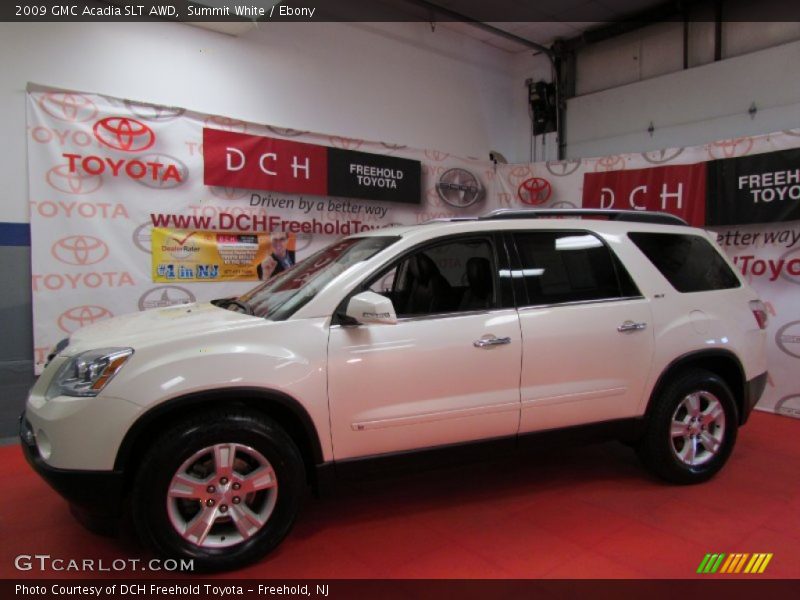 Summit White / Ebony 2009 GMC Acadia SLT AWD