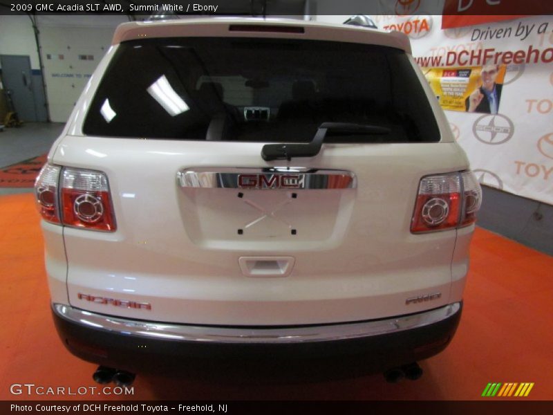 Summit White / Ebony 2009 GMC Acadia SLT AWD