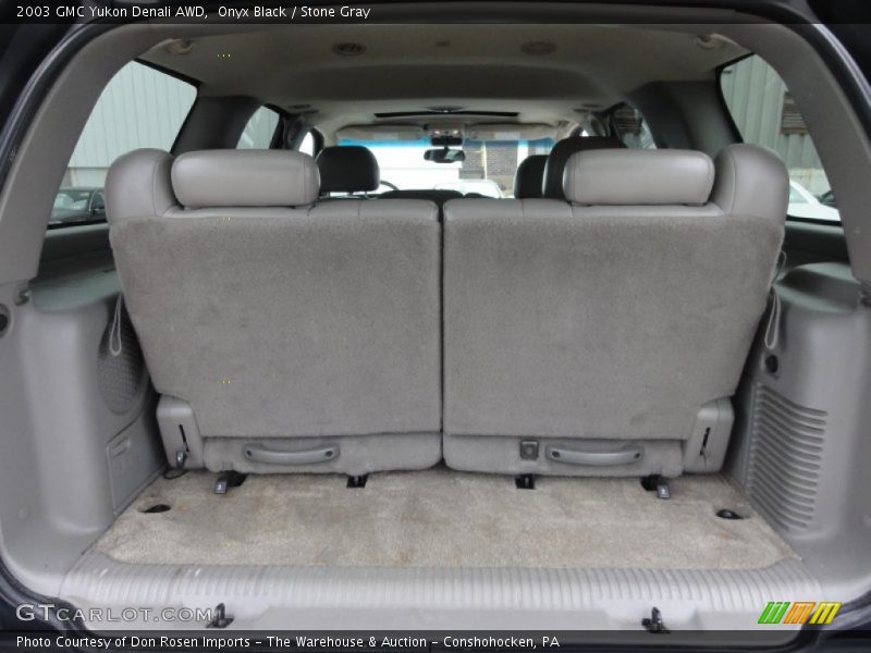 Onyx Black / Stone Gray 2003 GMC Yukon Denali AWD