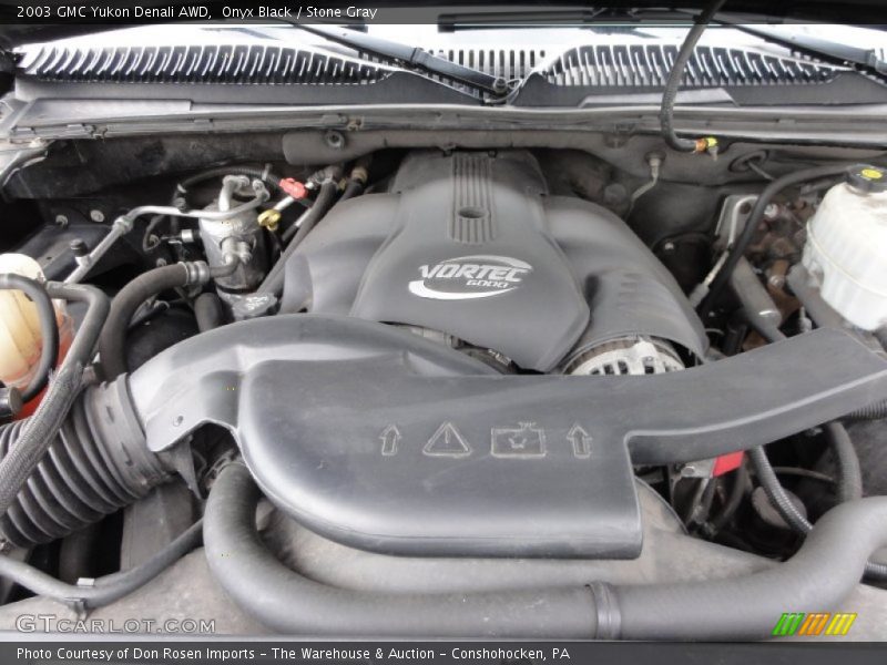 Onyx Black / Stone Gray 2003 GMC Yukon Denali AWD