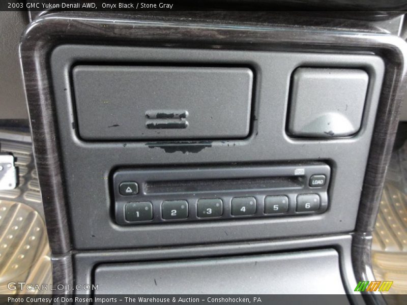 Onyx Black / Stone Gray 2003 GMC Yukon Denali AWD