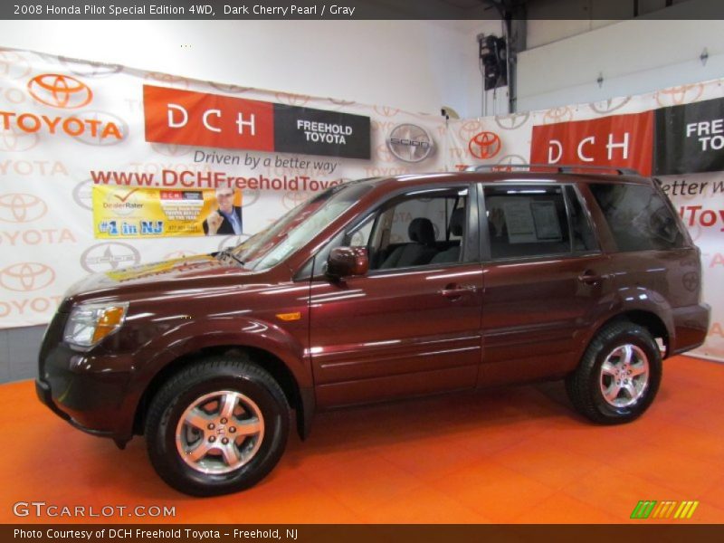 Dark Cherry Pearl / Gray 2008 Honda Pilot Special Edition 4WD