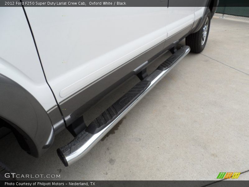Oxford White / Black 2012 Ford F250 Super Duty Lariat Crew Cab