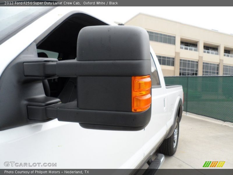 Oxford White / Black 2012 Ford F250 Super Duty Lariat Crew Cab