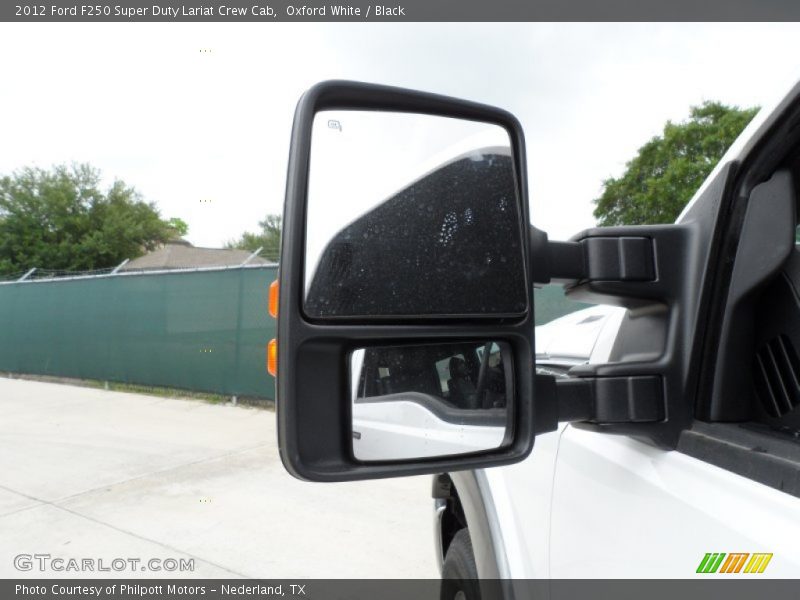 Oxford White / Black 2012 Ford F250 Super Duty Lariat Crew Cab