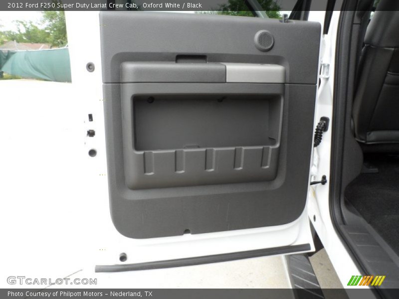 Oxford White / Black 2012 Ford F250 Super Duty Lariat Crew Cab