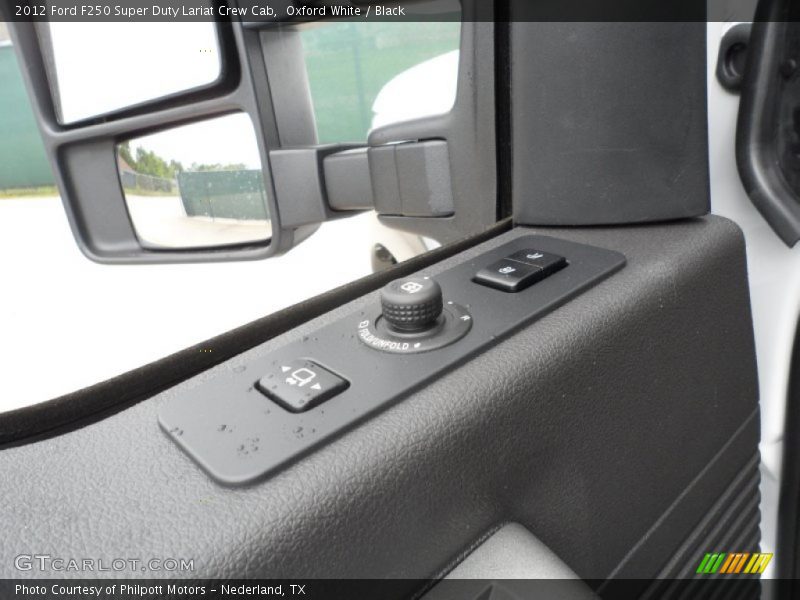 Oxford White / Black 2012 Ford F250 Super Duty Lariat Crew Cab