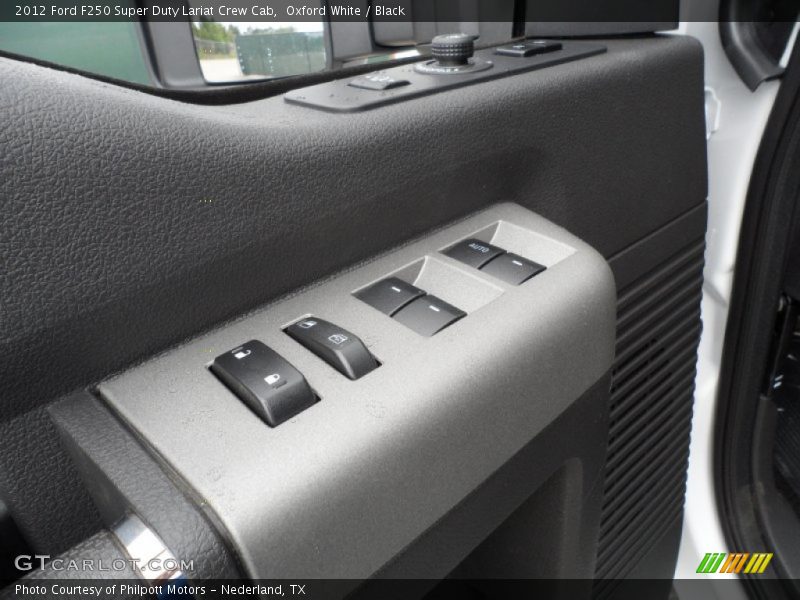 Oxford White / Black 2012 Ford F250 Super Duty Lariat Crew Cab