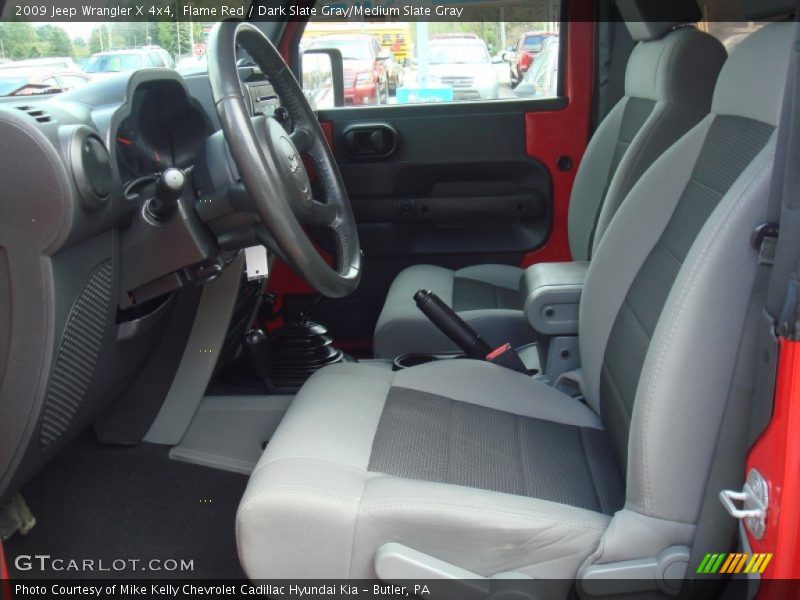 Flame Red / Dark Slate Gray/Medium Slate Gray 2009 Jeep Wrangler X 4x4