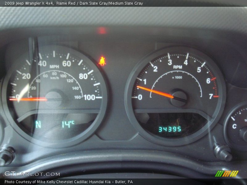 Flame Red / Dark Slate Gray/Medium Slate Gray 2009 Jeep Wrangler X 4x4