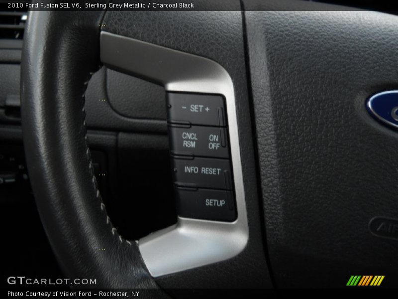 Sterling Grey Metallic / Charcoal Black 2010 Ford Fusion SEL V6