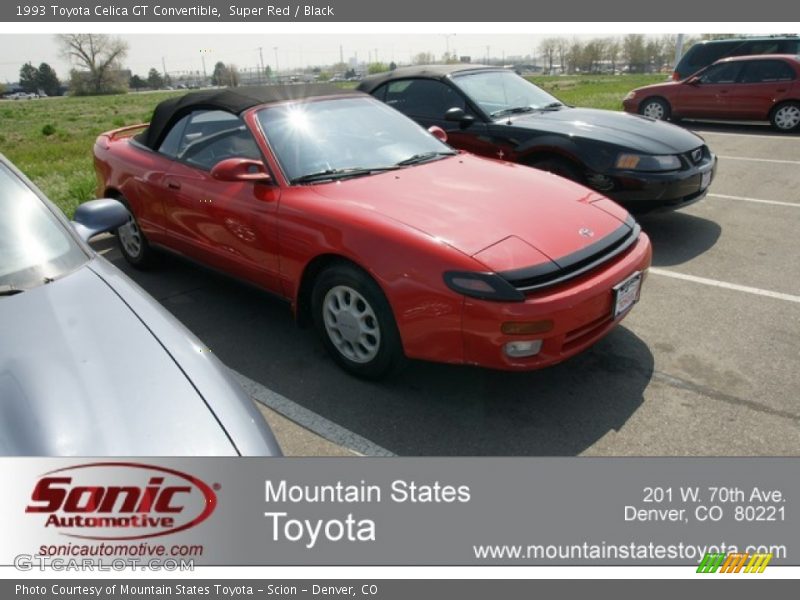 Super Red / Black 1993 Toyota Celica GT Convertible