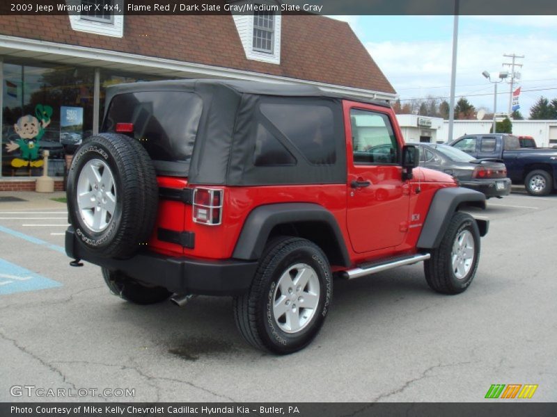 Flame Red / Dark Slate Gray/Medium Slate Gray 2009 Jeep Wrangler X 4x4