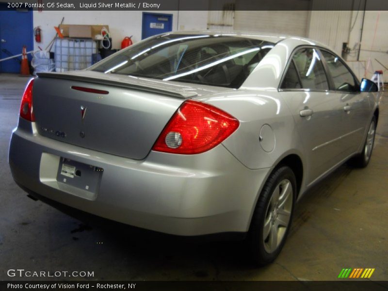 Liquid Silver Metallic / Ebony 2007 Pontiac G6 Sedan