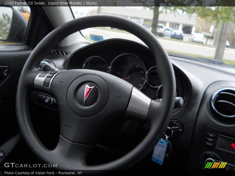 Liquid Silver Metallic / Ebony 2007 Pontiac G6 Sedan