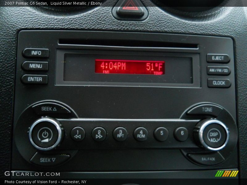 Liquid Silver Metallic / Ebony 2007 Pontiac G6 Sedan