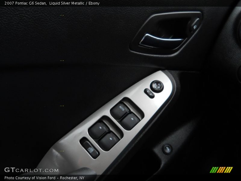 Liquid Silver Metallic / Ebony 2007 Pontiac G6 Sedan