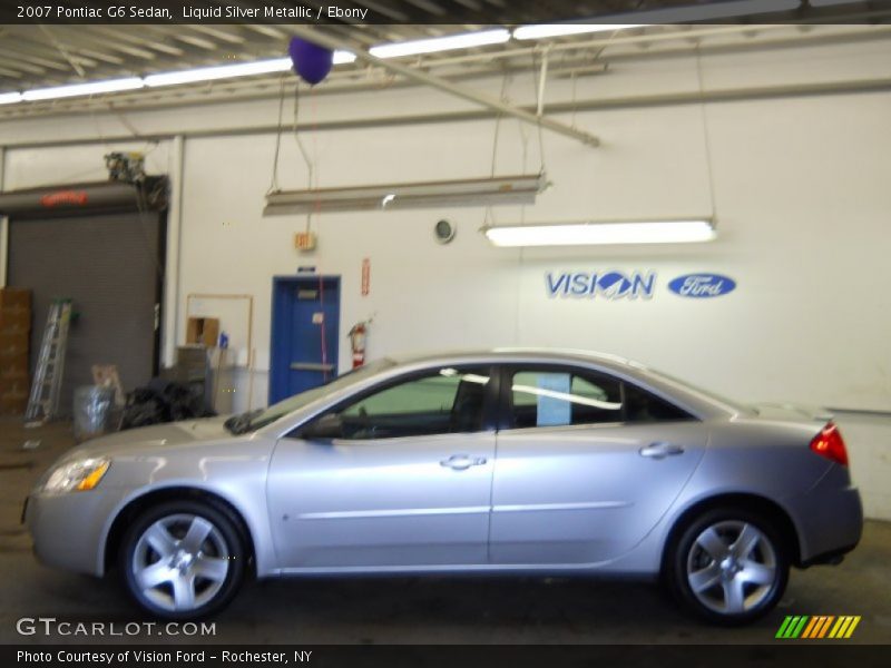 Liquid Silver Metallic / Ebony 2007 Pontiac G6 Sedan