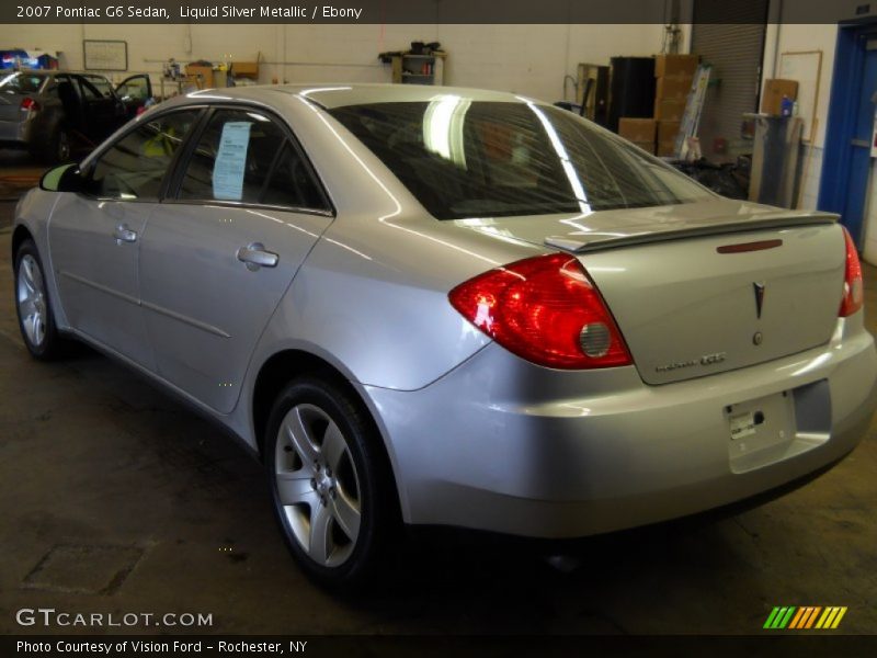 Liquid Silver Metallic / Ebony 2007 Pontiac G6 Sedan