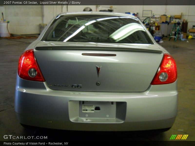 Liquid Silver Metallic / Ebony 2007 Pontiac G6 Sedan