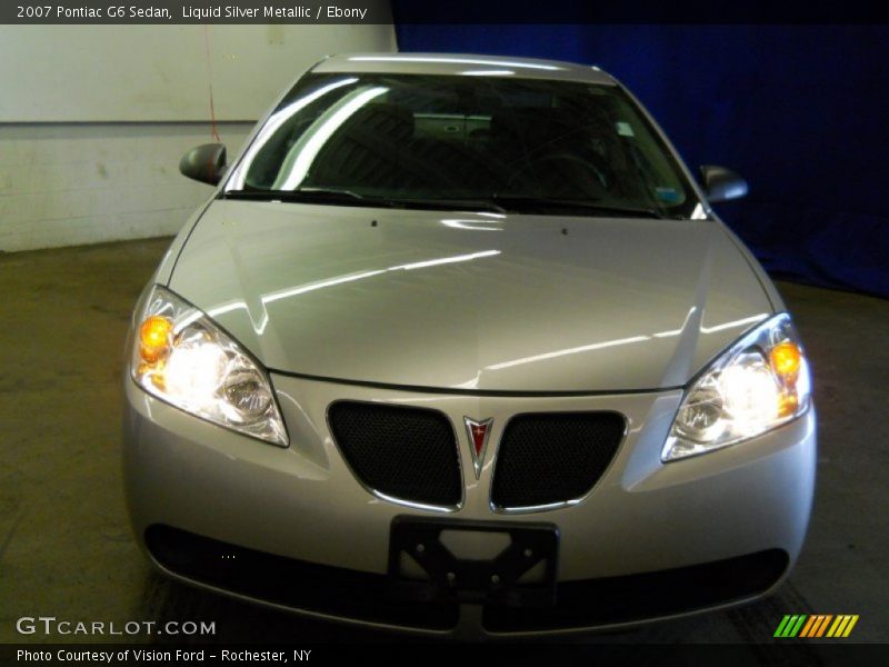 Liquid Silver Metallic / Ebony 2007 Pontiac G6 Sedan