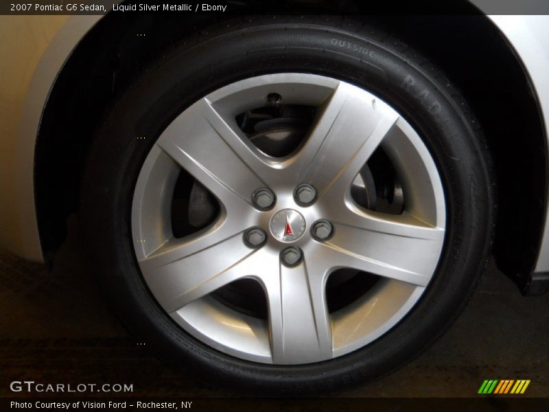 Liquid Silver Metallic / Ebony 2007 Pontiac G6 Sedan
