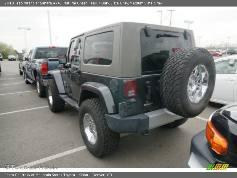 Natural Green Pearl / Dark Slate Gray/Medium Slate Gray 2010 Jeep Wrangler Sahara 4x4