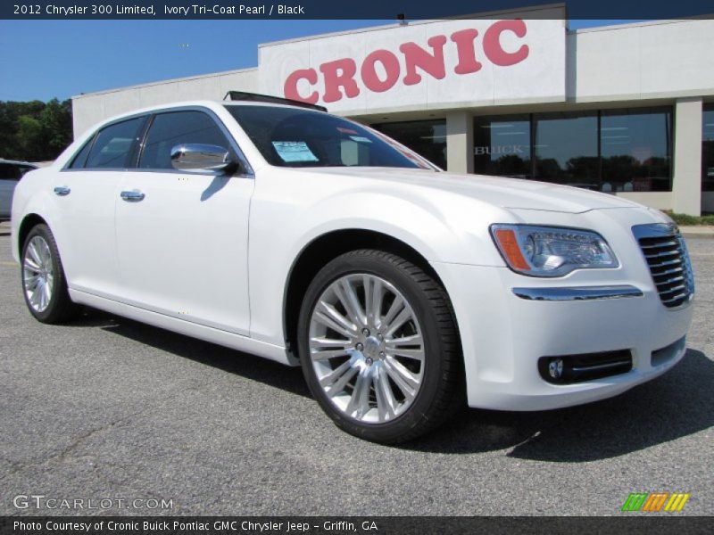 Ivory Tri-Coat Pearl / Black 2012 Chrysler 300 Limited