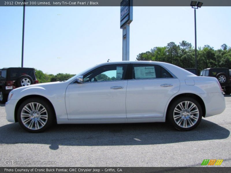 Ivory Tri-Coat Pearl / Black 2012 Chrysler 300 Limited