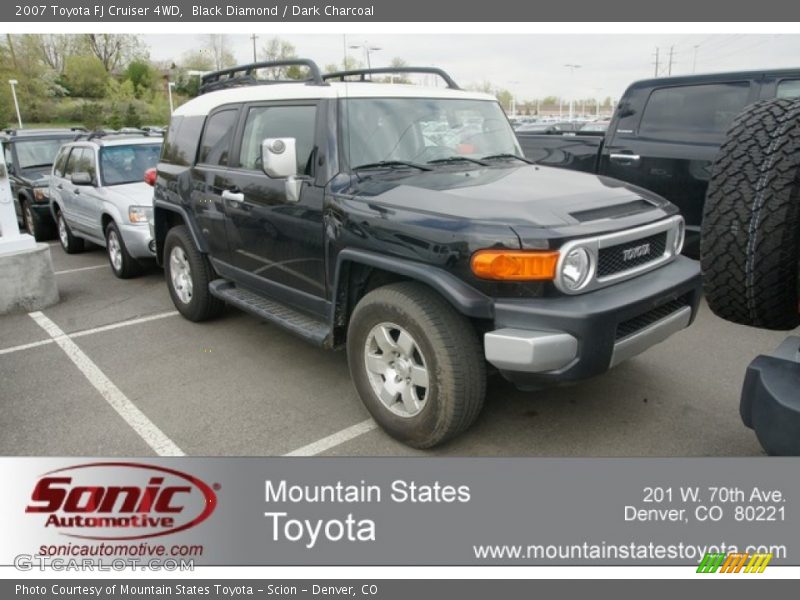 Black Diamond / Dark Charcoal 2007 Toyota FJ Cruiser 4WD