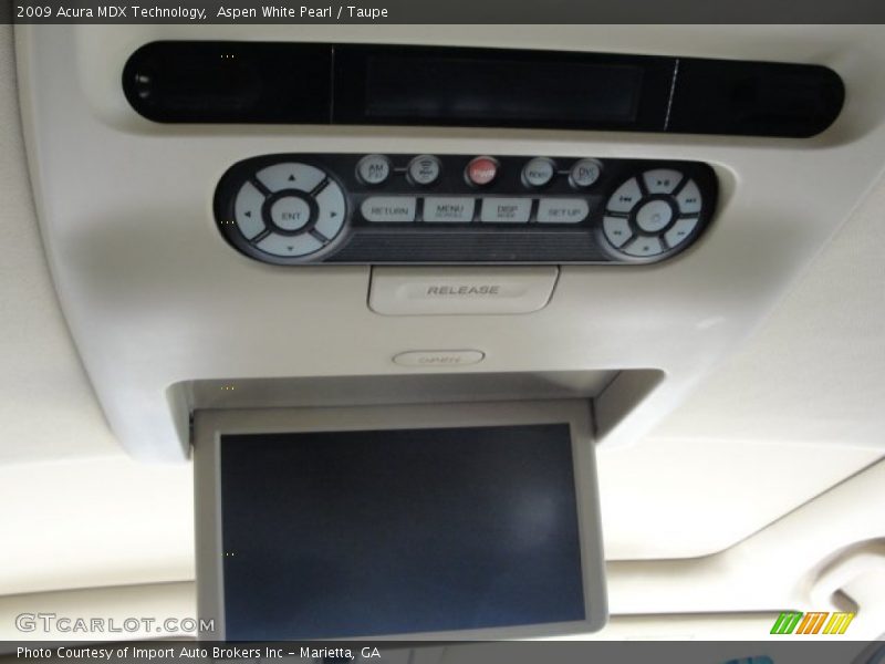 Aspen White Pearl / Taupe 2009 Acura MDX Technology