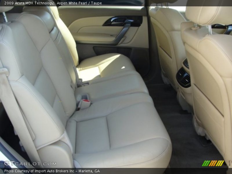 Aspen White Pearl / Taupe 2009 Acura MDX Technology