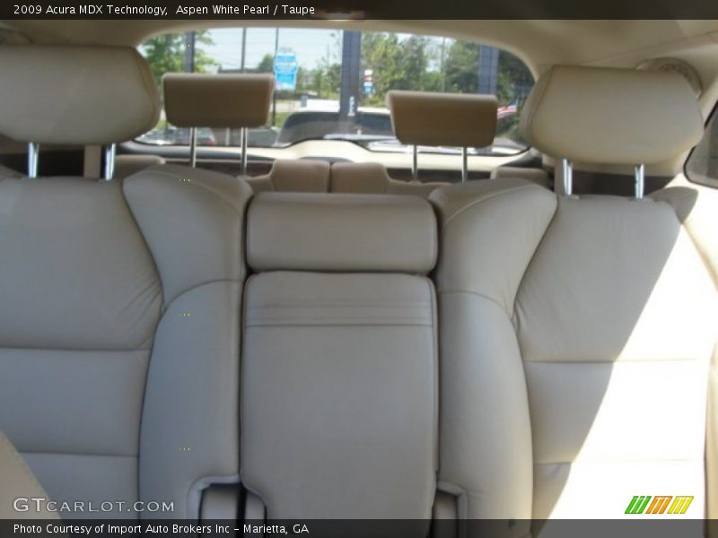 Aspen White Pearl / Taupe 2009 Acura MDX Technology