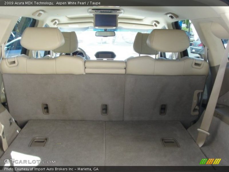 Aspen White Pearl / Taupe 2009 Acura MDX Technology