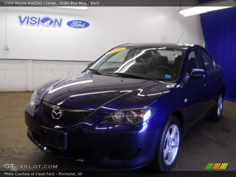 Strato Blue Mica / Black 2006 Mazda MAZDA3 i Sedan