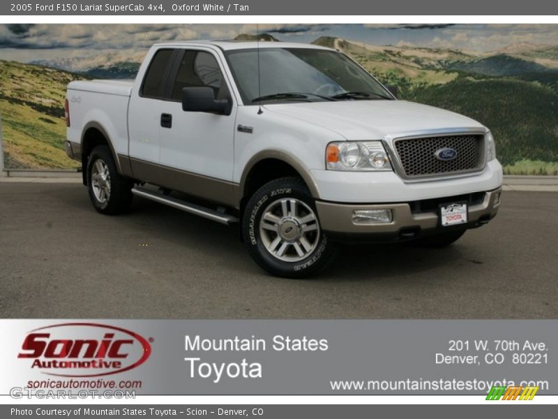 Oxford White / Tan 2005 Ford F150 Lariat SuperCab 4x4