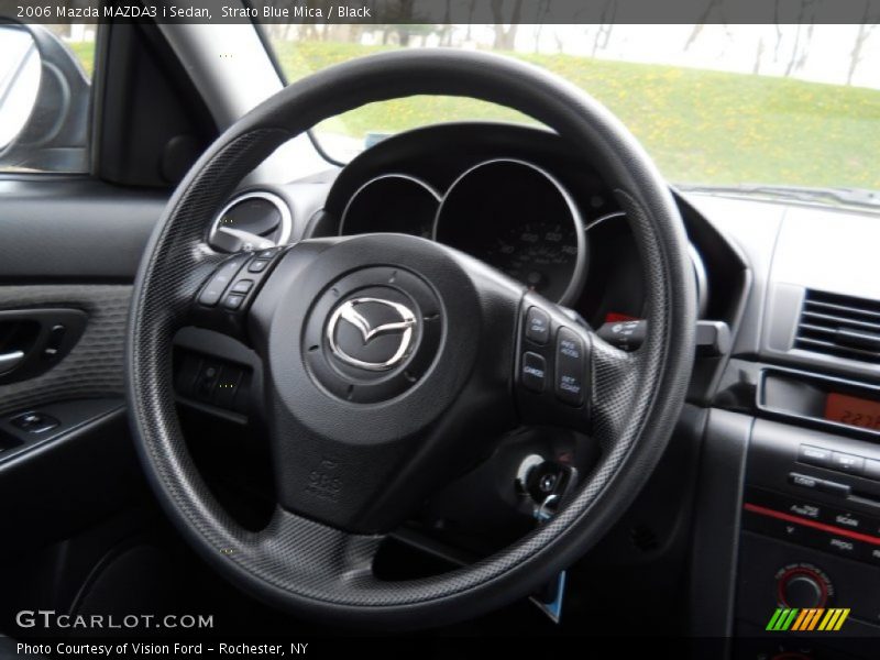 Strato Blue Mica / Black 2006 Mazda MAZDA3 i Sedan