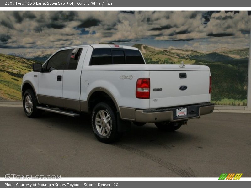 Oxford White / Tan 2005 Ford F150 Lariat SuperCab 4x4